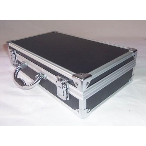 New Toolbox Portable Aluminum Tool Box Instrument Box Storage Case Handheld Impact Resistant Profile Case With Lining Sponge