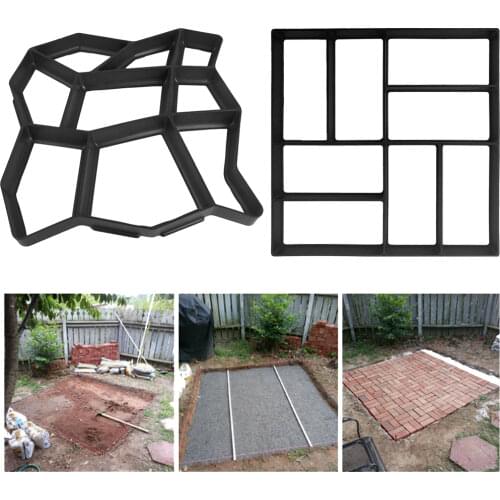 DIY Plastic Path Maker Mold Paving Cement Brick Molds Stone Floor Road Concrete Molds Pavement For Garden Home Patio Maker