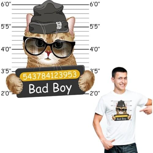 Bad Boy Iron On Patch Iron On Diy Accessory Heat Transfer Stickers Fashion Clothes Custom Patch Heat Print On T-Shirt