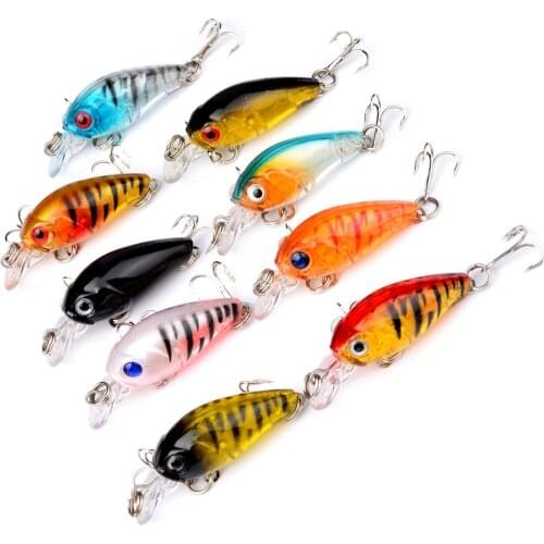 1PCS 5cm 4g Fishing Lure Quality Minnow Lure 3D Eyes Plastic Hard Bait Pesca Artificial Jig Wobblers Crankbait Fishing Bait