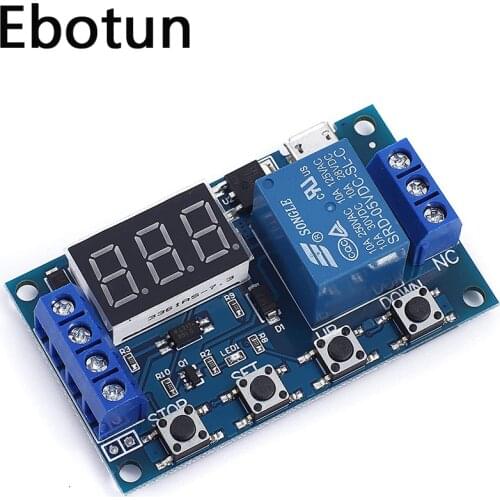 For 5V 1 Channel Relay Board Programmable Multifunctional Module Cycle Timing Circuit Switch Cycle Timer Delay Trigger/Discon