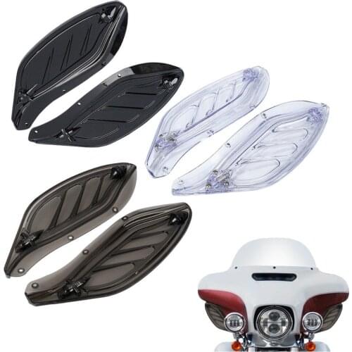 Adjustable Windshield Deflector Motorcycle Kit For Harley CVO Street Electra Glide Trike FLHX FLHTC FLHTK FLHXSE 96-13