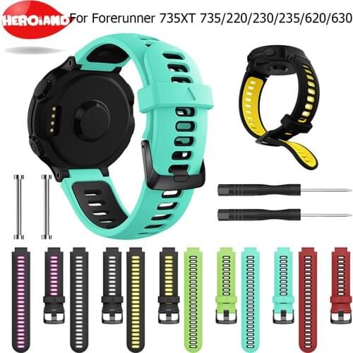 New Arrival for Garmin Forerunner 735XT Wristband Wrist Strap For Garmin Forerunner 230 235 220 620 630 735XT Smart Watch Band