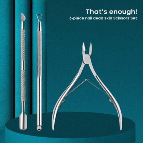 Nail Cuticle Nipper Stainless Steel Rainbow Tweezer Clipper Dead Skin Remover Scissor Plier Pusher Tool Cuticle Scissors TSLM1