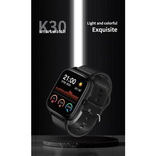 IP67 K30 Smart Watch BTcall Wristband Men Women Sport Clock Heart Rate Monitor Sleep Monitor Smartwatch tracker for phone Xiaomi