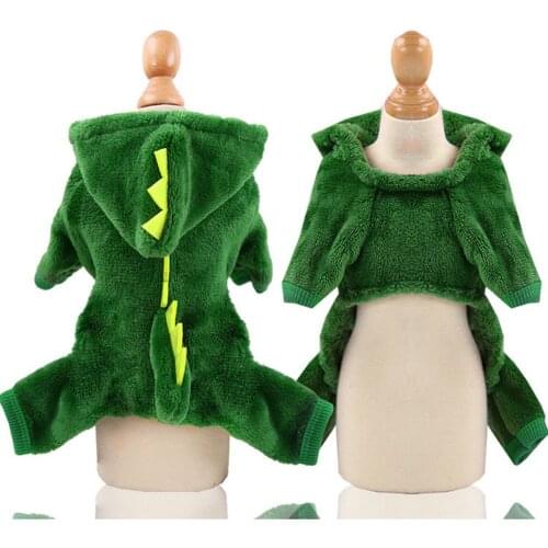 Puppy Hoodie Clothes Plush Dog Four-legged Warm Comfortable Clothes Pet Winter Jumpsuit Fashion Pet Outfits Supplies