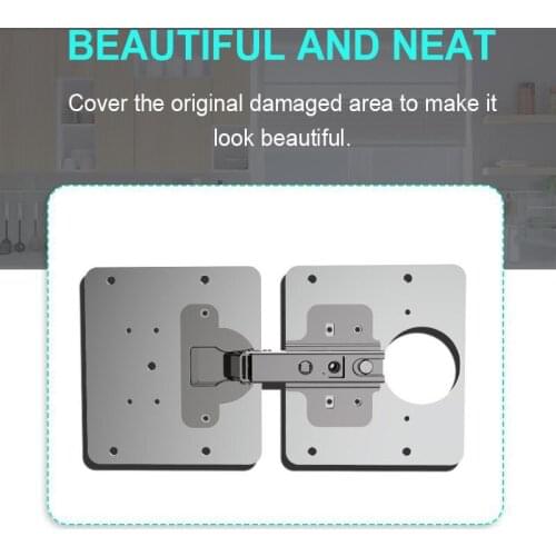 High quality 1/3pcs Hinge Repair Plate for Cabinet Furniture Drawer Window Stainless Steel Plate Repair Accessory