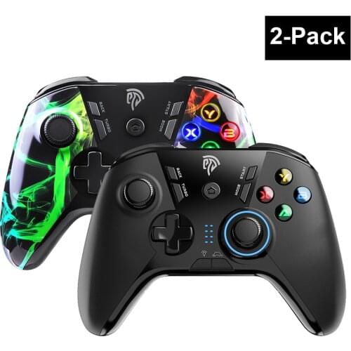 2PCS EasySMX ESM-9110 Wireless Controller PC Gamepad for PS3 Xiaomi Android TV Box Phone Joystick with Vibration Turbo Function