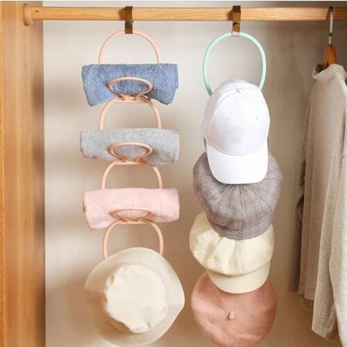 6pcs Adjustable Organizer Back Door Hanging Baseball Cap Hat Towel Belt Storage Holder Hanger Bathroom Bedroom