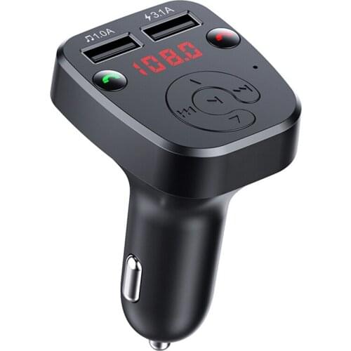 Car Mp3 Player Bluetooth Fm Transmitter Card Car Bluetooth Hands-Free Car Mp3