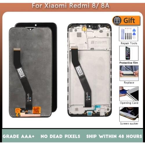For XIAOMI Redmi 8 For XIAOMI Redmi 8A Original LCD screen assembly with front case Black