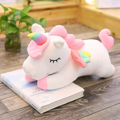 Hot Sale 40/50/60cm Unicorn Plush Toy Soft Stuffed Cartoon Unicorn Dolls Animal Horse for Baby Gift Girl Room Decor Photo Props