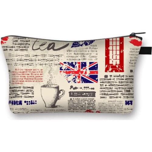 Oil Painting London Landscape Makeup Bags With Multicolor Girls Cosmetics Pouchs For Travel Ladies Pouch Women Cosmetic Bag