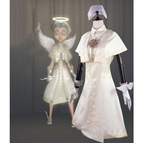 Game Identity V Cosplay Costumes Doctor Holy Angel Emily Dyer Cosplay Costume Halloween Carnival Party Women Flaming Angel