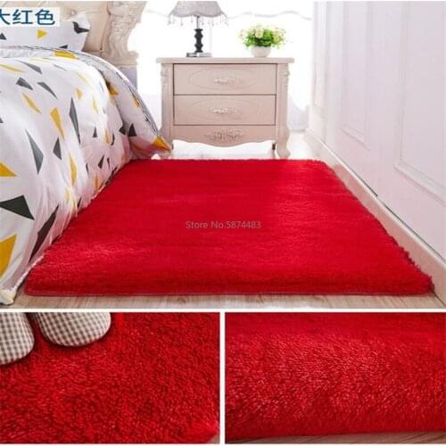 Top selling long hair Thickened washed silk hair non-slip carpet living room coffee table blanket bedroom rugs bedside mat