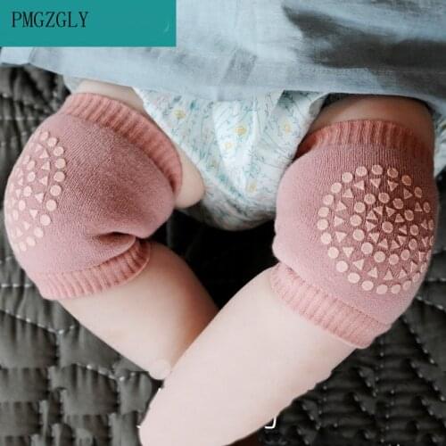 New Kids Girls Non Slip Crawling Elbow Infants Toddlers Baby Accessories Smile Knee Pads Protector Safety Kneepad Leg Warmer