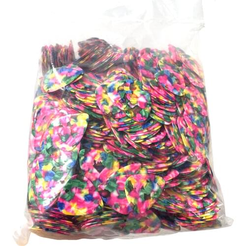 Wholesale Lots of 500pcs Tie Dye Pink Celluloid Guitar Picks Plectrums 0.71mm / 0.96mm