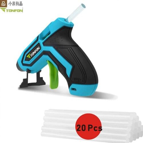 Original Youpin Tonfon 3.6V Cordless Hot Glue Guns USB Rechargeable Melt Glue Guns Kits 10pcs Glue Sticks Safe Handwork Tool