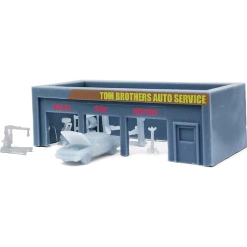 Outland Models Railway Scenery Auto Service Shop & Accessories 1:160 N Scale