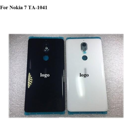 Tested NEW For Nokia 7 Full Battery Cover Back Cover Door Housing Case For Nokia7 ta-1041 with logo