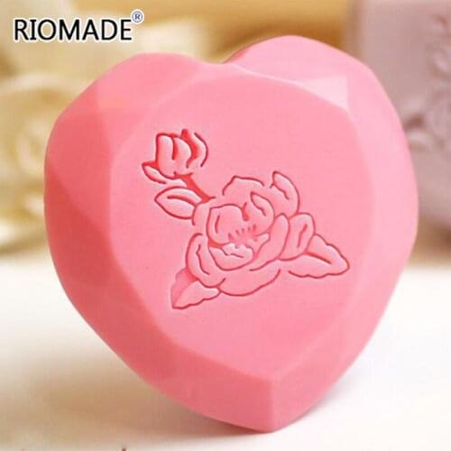 Lotus Pattern Clear Stamp For Soap Making Transparent Flower Creative Soap Stamp With Handle Acrylic Custom Seal For Fondant