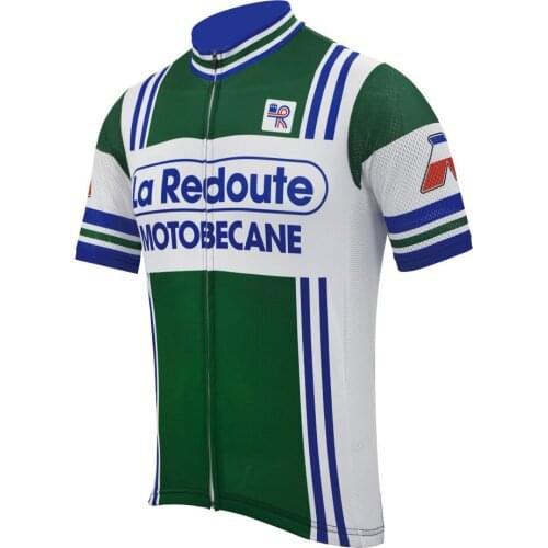 Retro men green cycling jersey breathable summer short sleeve bike wear jersey cycling clothing