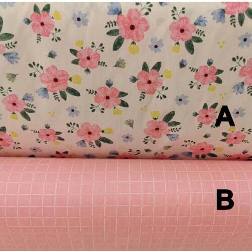 100% Cotton Printing Twill Cloth Flower Fabrics For DIY Sewing Textile Tissue Clothes Bedding Quilting Material Half Meter