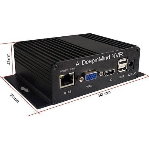 2CH NVR for Thermal Security System support face detection body temperature capture recording for Thermal Camera NVR-T8302