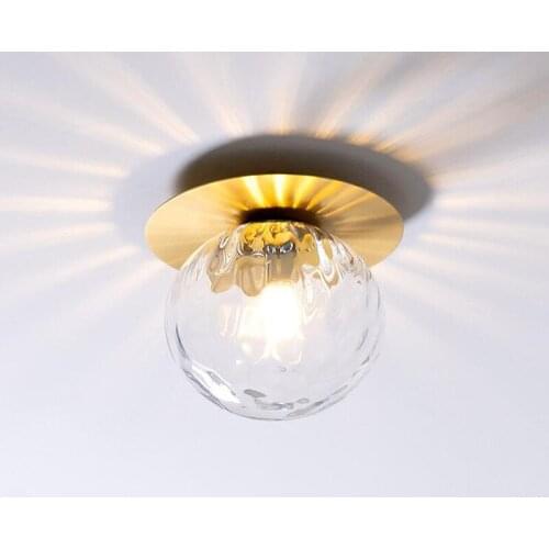 Nordic led ceiling light door porch corridor corridor balcony porch glass dome light