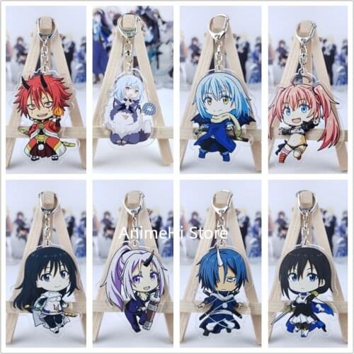 That Time I Got Reincarnated as a Slime Keychain Figure Rimuru Shizue Izawa shuna Acrylic Bag Pendant Keyring for Gift