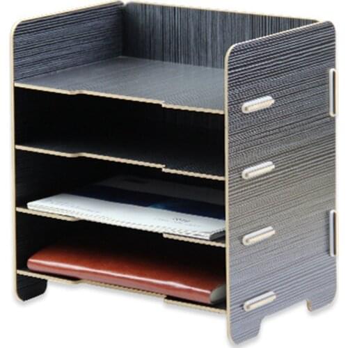 All-In-One Wood Desktop Office Supplies Organizer Wooden Office Desk Organizers Office Supply Table Organizer