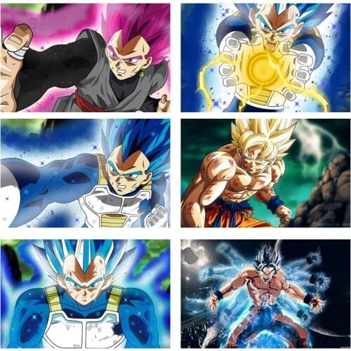 Japanese Anime Dragon Ball Monkey King Super Saiyan Piccolo Poster Art Canvas Picture Frame Wall Decoration Mural Home Painting