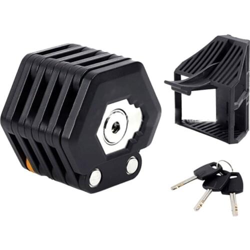 Bicycle Chain Lock 3-key Anti-theft Security Folding Motorcycle Lock Alloy Lock High Security Bike Lock with Mounting Bracket