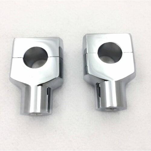 Aftermarket free shipping motorcycle parts ROUND 1" Handlebar Riser Clamp Chrome