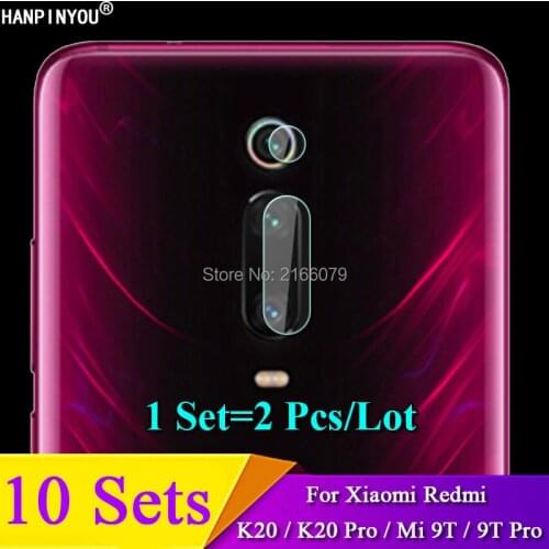 10 Sets For Xiaomi Redmi K20 / K20 Pro / Mi 9T/9T Pro Rear Camera Lens Protective Protector Cover Soft Tempered Glass Film Guard