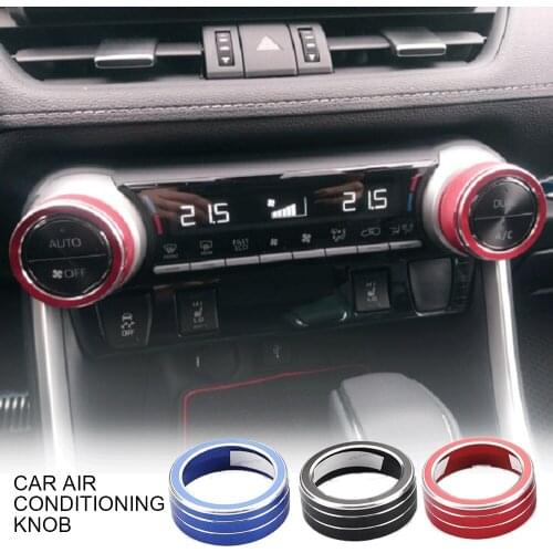 2PCS Car AC Control Knob Cover For Camry 2018 Car AC Climate Control Knob Trim Button Cover Car Interior Parts Car Accessories