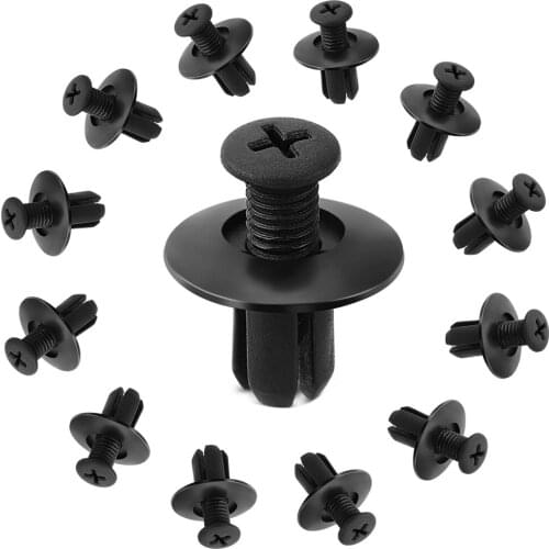 20PCS 8mm Car Plastic Screw fasteners clips Accessories for peugeot 206 207 307 308 407 508 for Mitsubishi asx lancer outlander