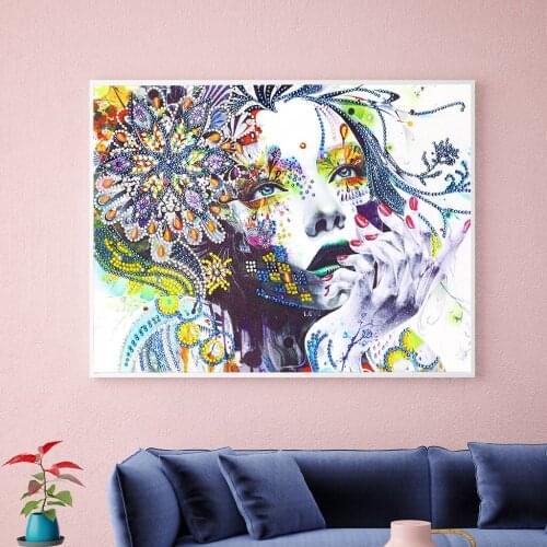 5D DIY diamond painting special-shaped diamond embroidery cartoon girl cross stitch mosaic handmade craft decoration gift