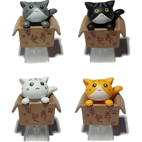 ABS Custom Cartoon Anime Cat Keycap Bottom Backlit Keycaps Gift For Cherry MX Mechanical Keyboard Key Cap