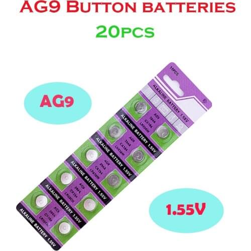 AG9 20pcs/pack 45mAh SR936SW Watch Battery Coin Battery 1.55V SR936 936A 394 194 394-1W 280-17 X10 1.55V Button Alkaline Battery