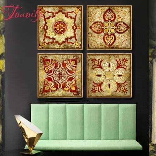 Touoilp Full square&Round Drill 5D DIY Love flower Diamond Painting"Mandala"Cross Stitch 5D Embroidered diamond Home Decor Gift