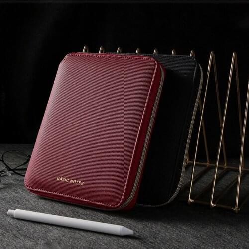 B6 Notebook and Journal Spiral Diary Notepad Office Agenda Planner Organizer Line Zipper Daily Note Book Travelers Sketchbook