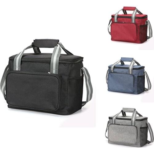 Large Lunch Bag 24-Can (15L) Insulated Lunch Box Soft Cooler Cooling Tote for Adult Men Women