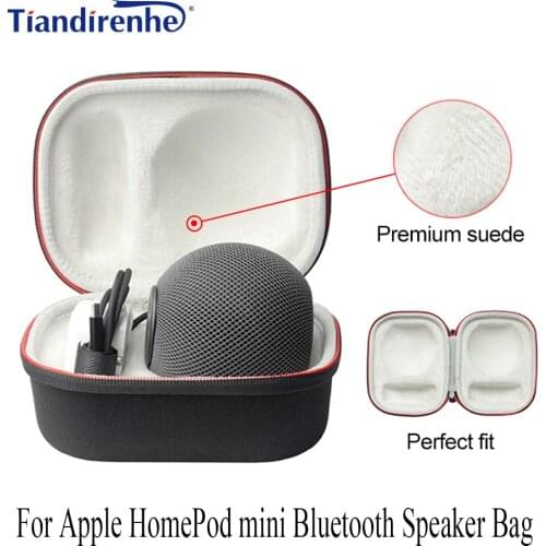 For Apple HomePod mini Bluetooth Speaker Bag New Portable Wireless Bluetooth EVA Speaker Case NO Speaker Anti drop shell