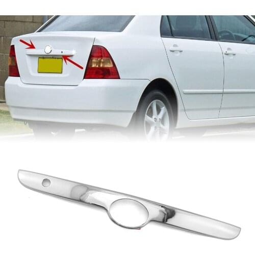 Chrome ABS Car Rear Trunk Lift Exterior Moulding Cover Trim For Toyota Corolla 2003 2004 2005 2006 2007 2008 Car Accessories