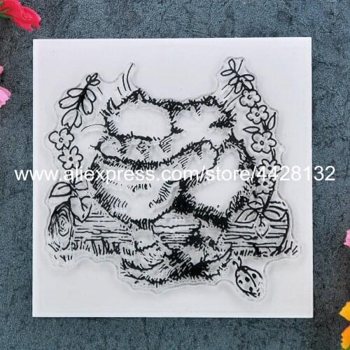 Cats Scrapbook DIY photo cards rubber stamp clear stamp transparent stamp 10x10cm 9012073