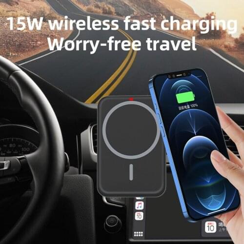 15W magnetic wireless charger fast charging car phone holder for iphone 12 /12 Pro/12Pro Max /12 mini 11/11Pro Samsung S8/S9/S10