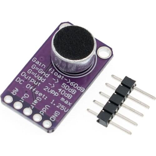 MAX9814 Microphone AGC Amplifier Board Module Auto Gain Control for Arduino Programmable Attack and Release Ratio Low THD
