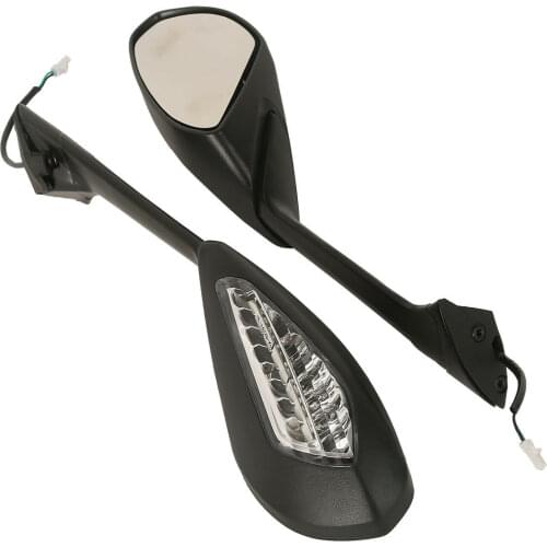 Motorcycle LED Turn Signal Rear View Mirrors For Ducati Panigale 1199 S 1199R 2012-2014