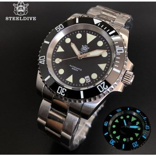 STEELDIVE Business Automatic Watch Of Man Sports Diver Wristwatch Sapphire Crystal Mechanical Watch Dive 200m relogios masculino